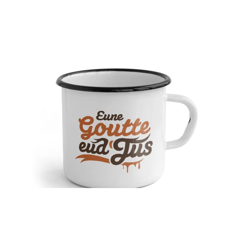 Tasse émaillée Gallodrome - Eune note goutte