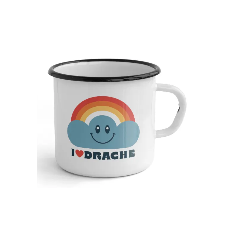 Tasse émaillée Gallodrome - I love drache