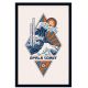 Affiche Gallodrome - Opale Coast - Typo plage - 40x60