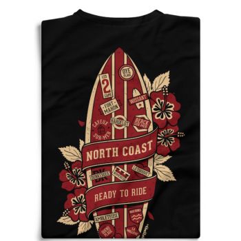 T-shirt - North coast - Planche surf - Taille L