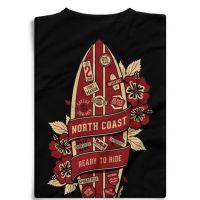 T-shirt - North coast - Planche surf - Taille L