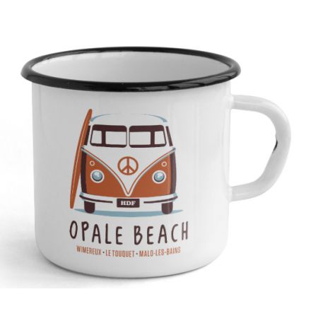 Tasse émaillée Gallodrome - Opale beach