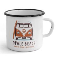 Tasse émaillée Gallodrome - Opale beach