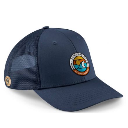 Casquette Gallodrome - Côte d'opale - Bleu Marine + Blanc