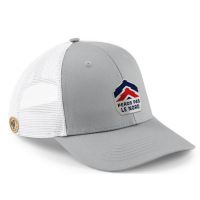 Casquette Gallodrome - Perds pas le nord - Gris Clair + Blanc 