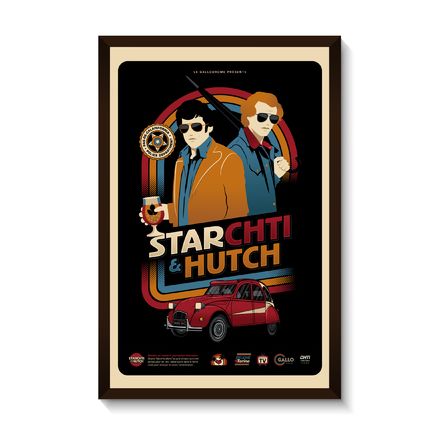 Affiche Gallodrome - Starchti & Hutch- 40x60