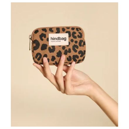 Porte-monnaie Hindbag - Lili - Leopard Cannelle