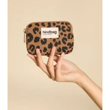 Porte-monnaie Hindbag - Lili - Leopard Cannelle