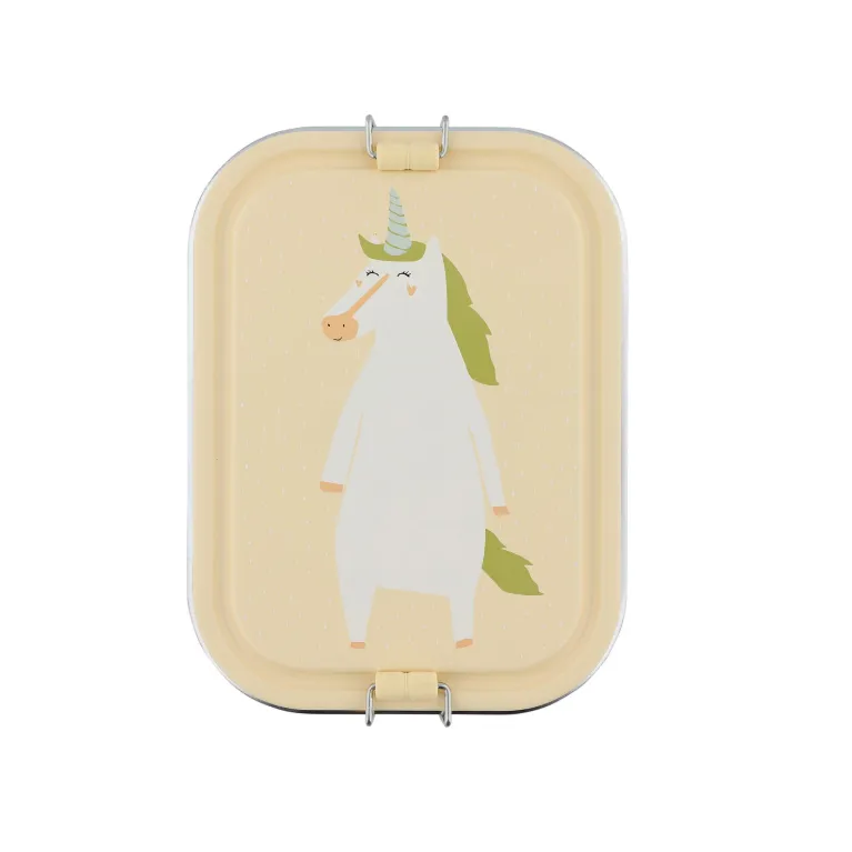 Lunch box métal - Licorne - Grande 1200 mL