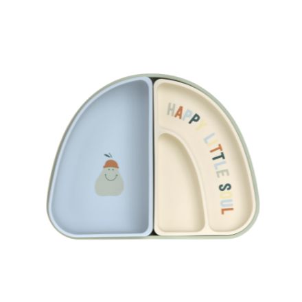 Set de vaisselle en silicone 3 pièces - Happy Fruits - Citron