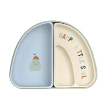 Set de vaisselle en silicone 3 pièces - Happy Fruits - Citron