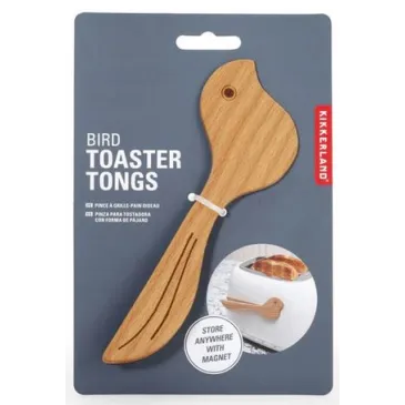Pince à grille-pain - Oiseau en bois