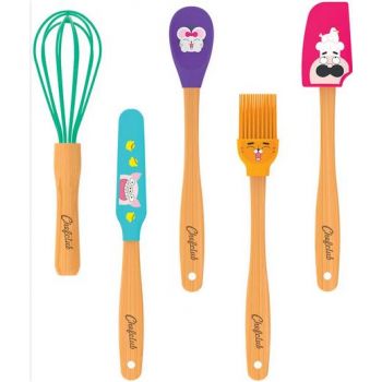 Kit de mini-ustensiles de cuisine - Bambou 