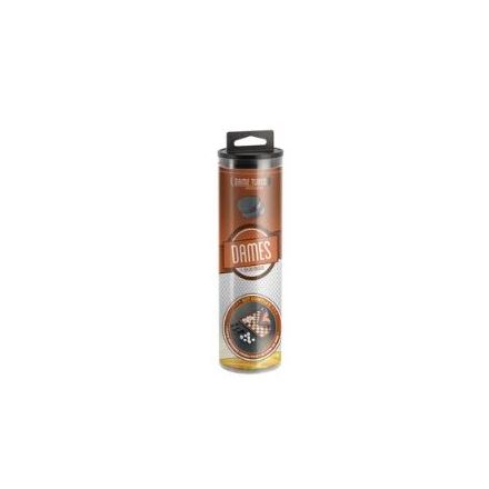 Jeu en tubes - Dames - Tapis et pions 