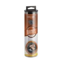 Jeu en tubes - Dames - Tapis et pions 