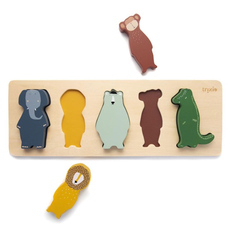 Puzzle de formes en bois - Animaux 