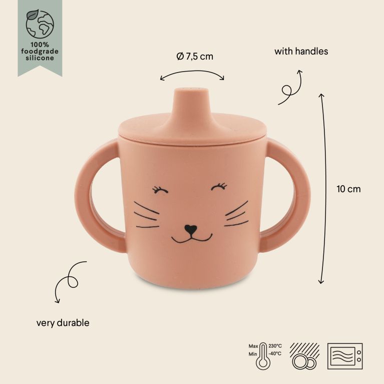 Tasse d'apprentissage - Silicone - Chat