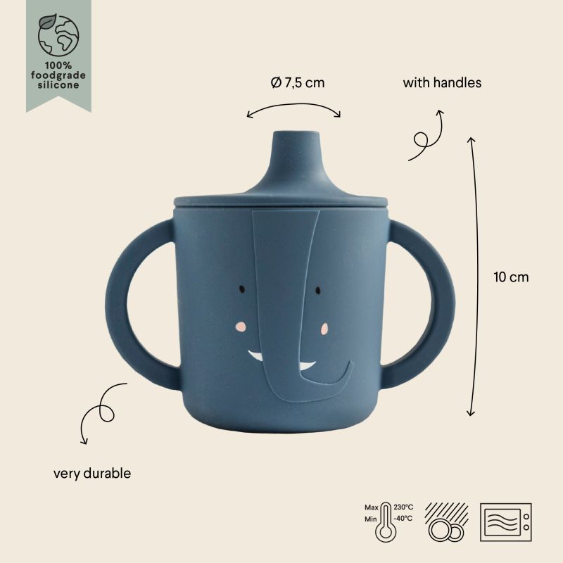 Tasse d'apprentissage - Silicone - Eléphant 