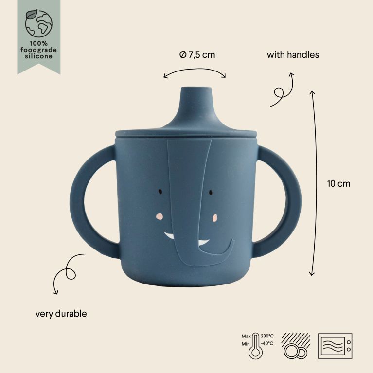 Tasse d'apprentissage - Silicone - Eléphant 