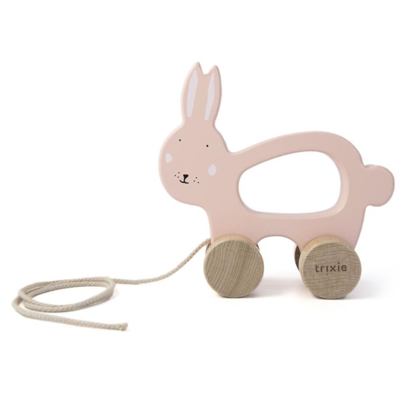 Jouet à tirer en bois - Lapin 