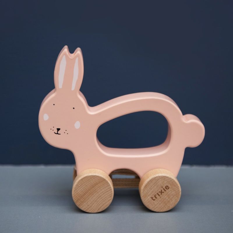 Jouet à tirer en bois - Lapin 
