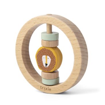 Hochet rond en bois - Mr Lion