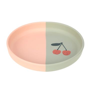 Assiette en silicone - Happy Fruits - Cerise