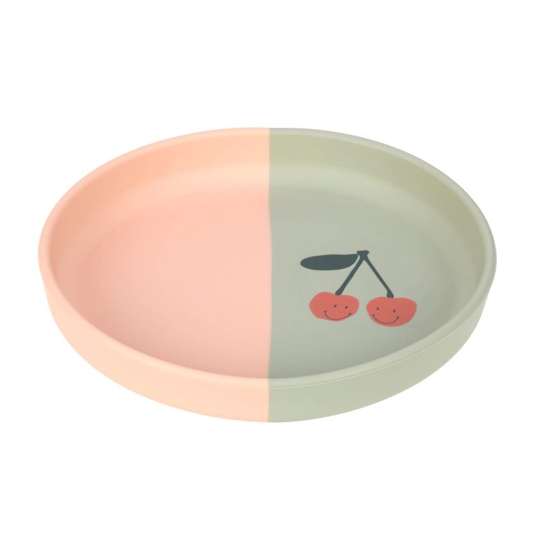 Assiette en silicone - Happy Fruits - Cerise