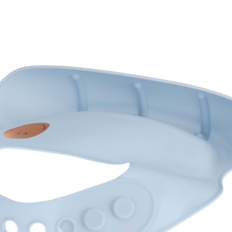 Bavoir en silicone - Bleu Smile 