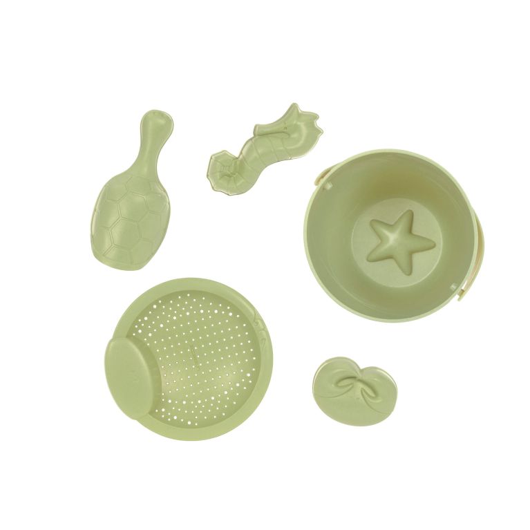 Set de 5 jouets de sable - Water friends Lassig - Olive