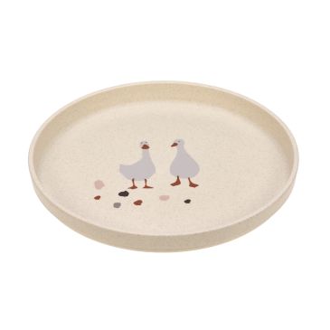 Assiette - Tiny Farmer Oie nature- Polypropylene Cellulose