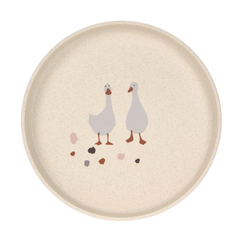 Assiette - Tiny Farmer Oie nature- Polypropylene Cellulose