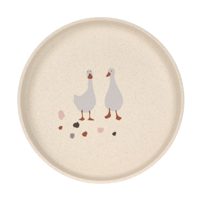 Assiette - Tiny Farmer Oie nature- Polypropylene Cellulose