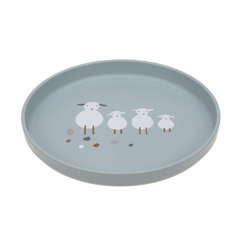 Assiette - Tiny Farmer - Mouton - Bleu 
