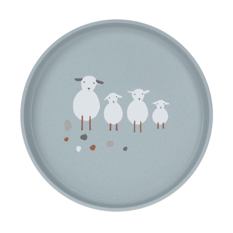 Assiette - Tiny Farmer - Mouton - Bleu 