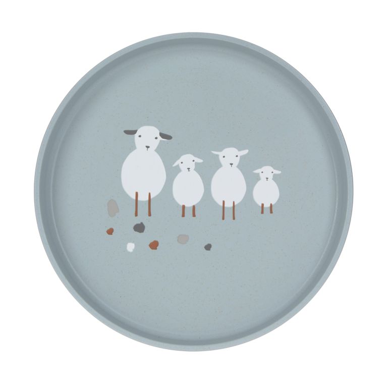 Assiette - Tiny Farmer - Mouton - Bleu 