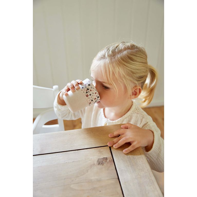 Gobelet tasse- oie et fleurs - Polypropylène, cellulose