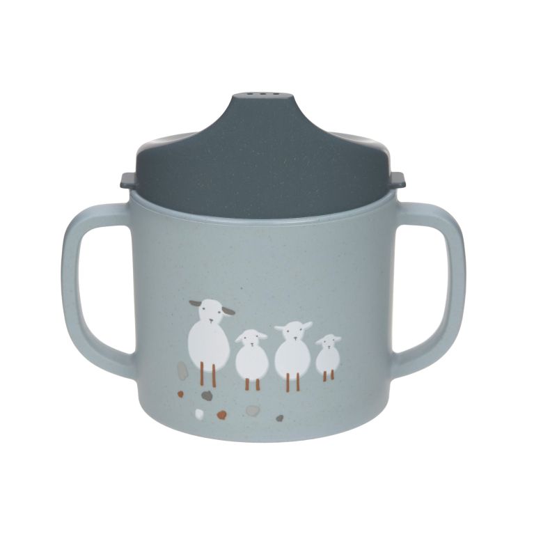 Tasse d'apprentissage - Tiny Farmer- Moutons - Bleu