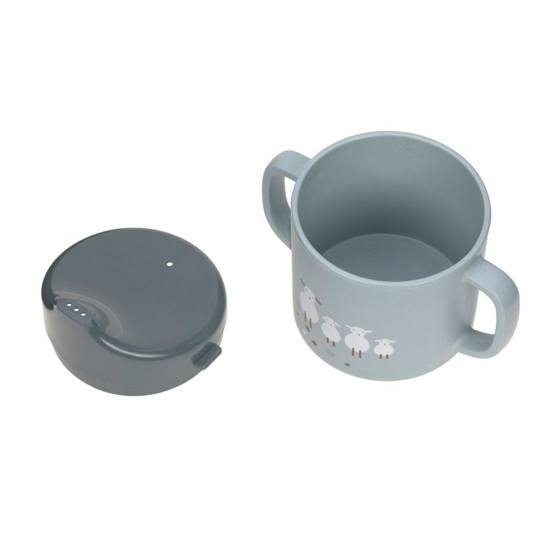 Tasse d'apprentissage - Tiny Farmer- Moutons - Bleu