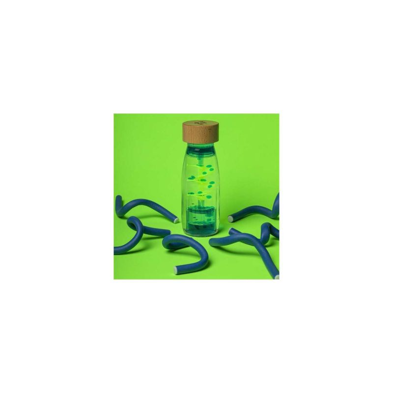 Bouteille sensorielle Petit Boom - Spirale bleu
