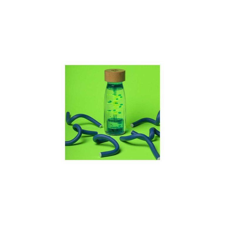 Bouteille sensorielle Petit Boom - Spirale bleu