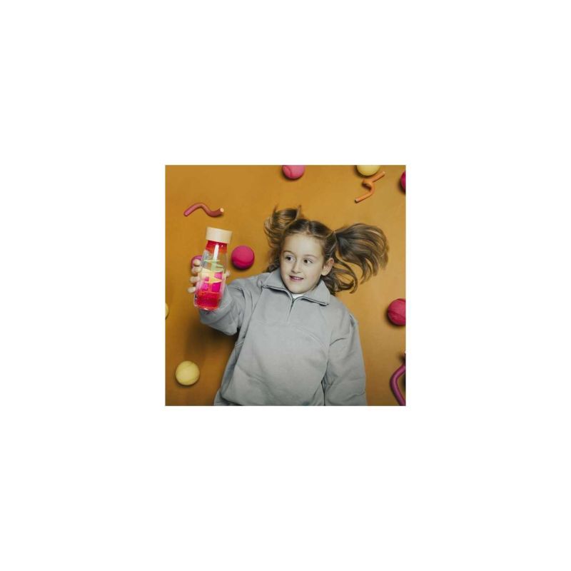 Bouteille sensorielle Petit Boom - Spirale rose