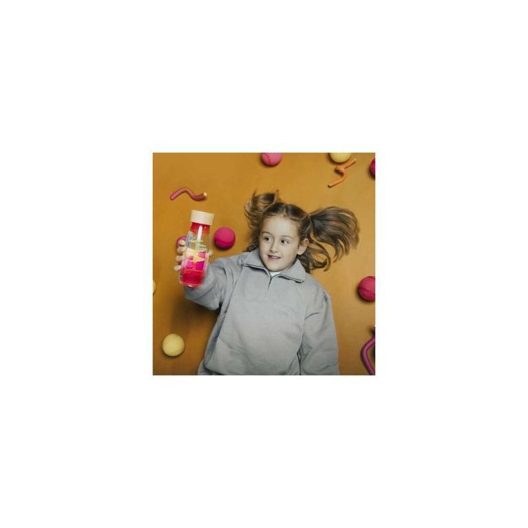 Bouteille sensorielle Petit Boom - Spirale rose