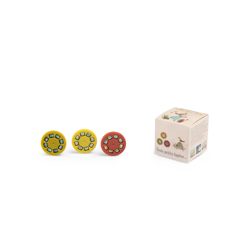 Recharge lampe à histoires - trois petits lapins - Moulin Roty 