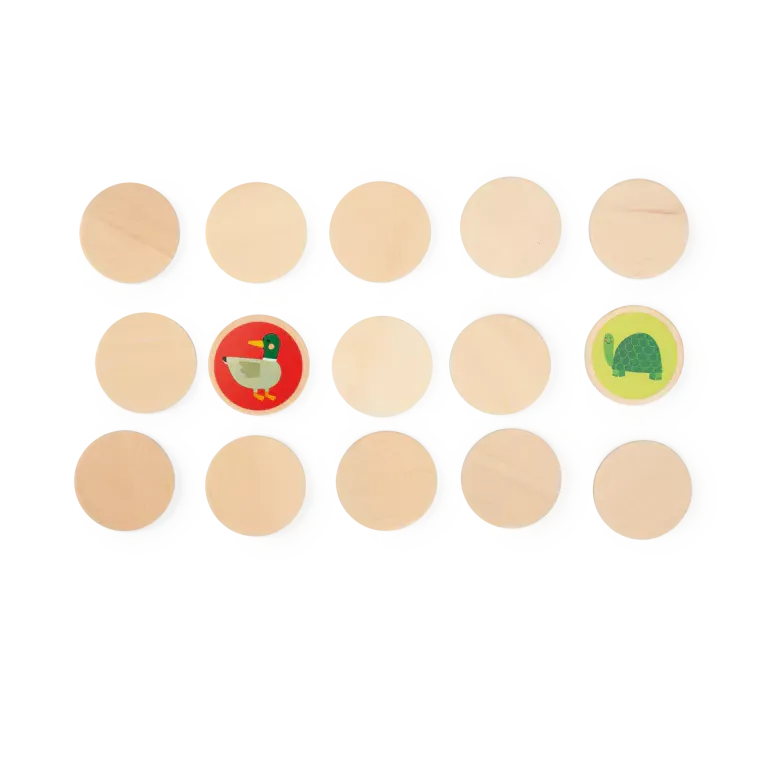 Jeu mémo Jardin en bois - 2 ans