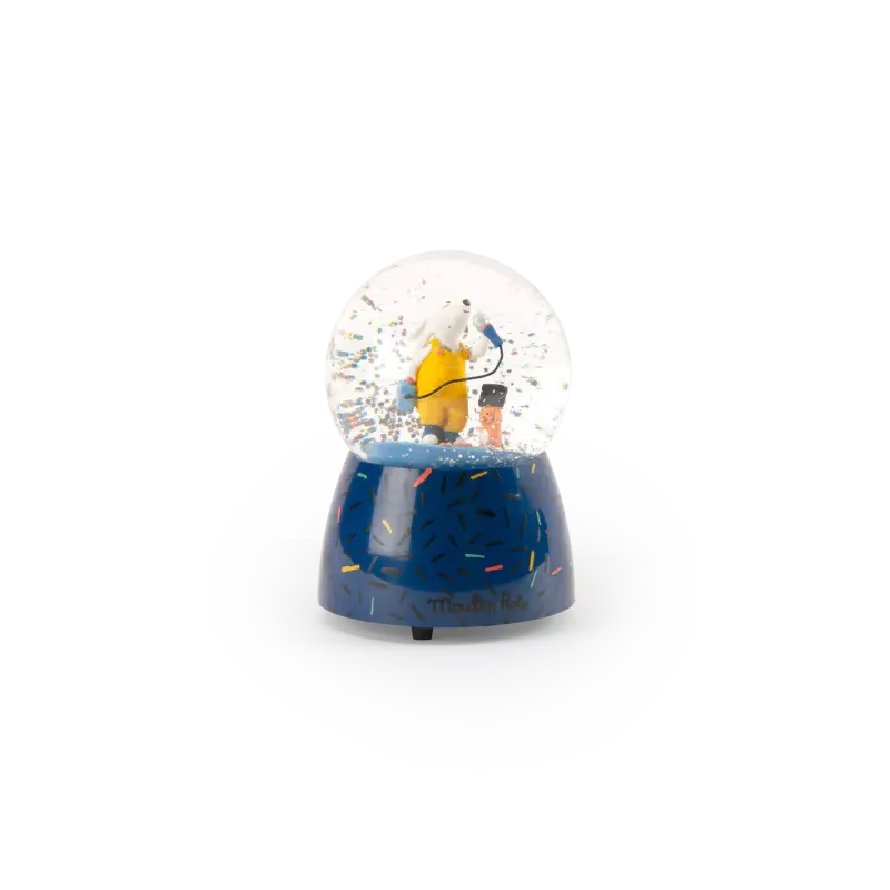 Boule à neige musicale - Puce et Pilou