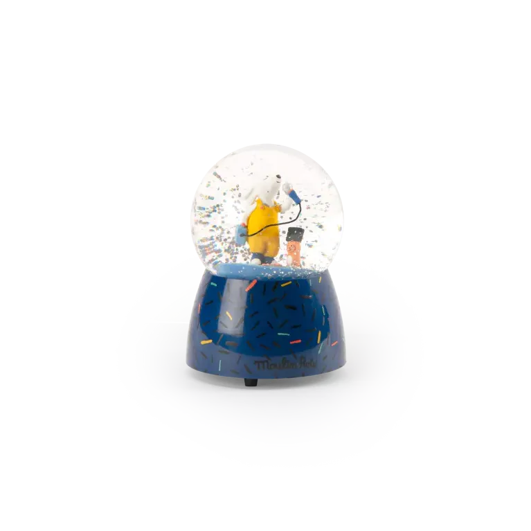 Boule à neige musicale - Puce et Pilou