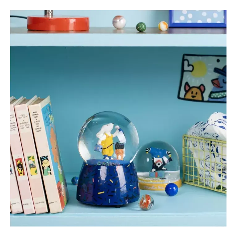 Boule à neige musicale - Puce et Pilou