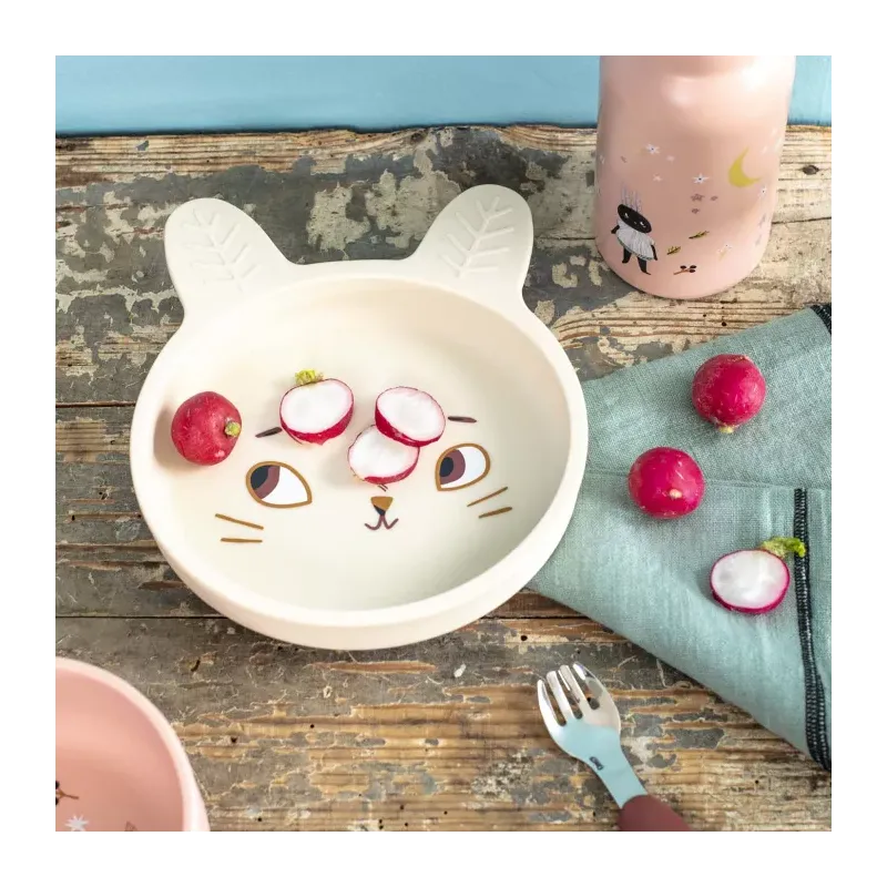 Set vaisselle silicone - Après la pluie 