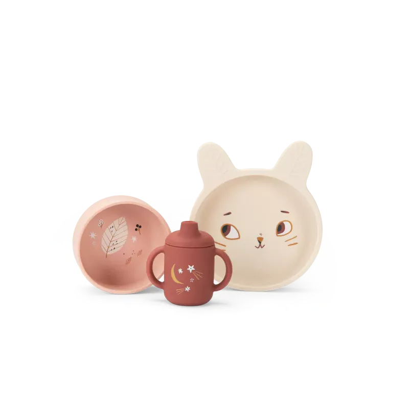 Set vaisselle silicone - Après la pluie 